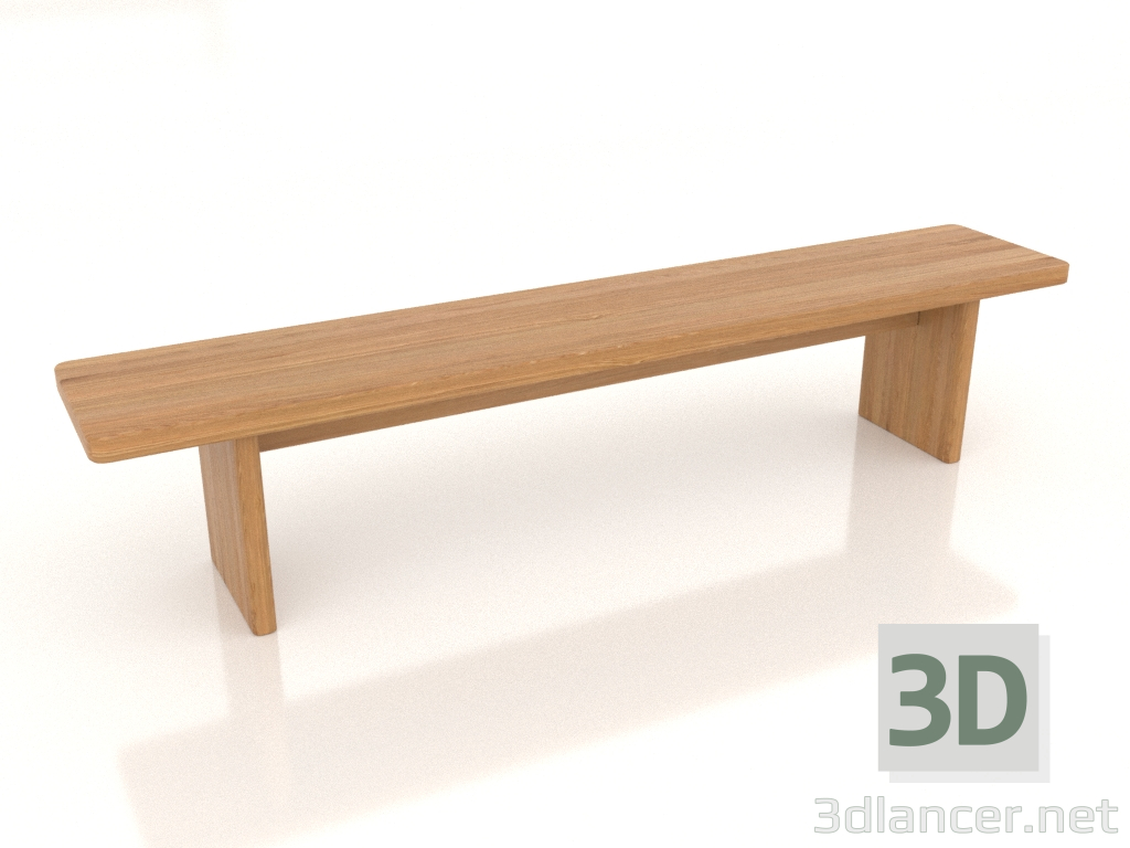 Modelo 3d Banco (carvalho natural) - preview