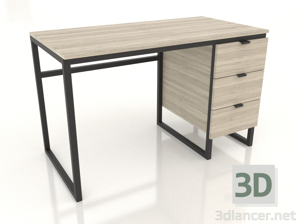 3d model Escritorio NUEVO 1200x600 mm (roble aclarado) - vista previa