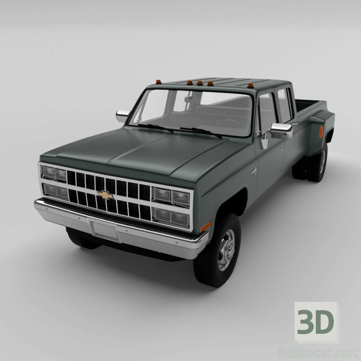 3D Kamyonet | Chevrolet K30 Çift Kabin 1989 modeli satın - render