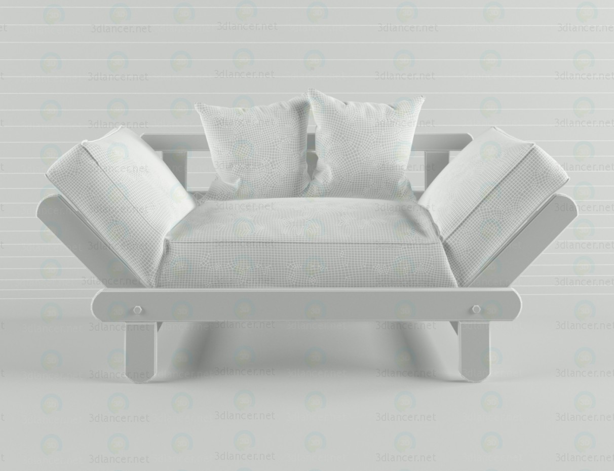 3d Кушетка СІТІ модель купити - зображення 3d Кушетка СІТІ модель купити - зображення