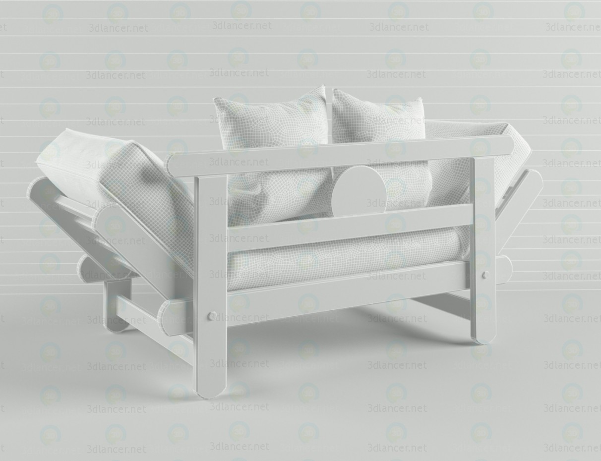 3d Кушетка СІТІ модель купити - зображення 3d Кушетка СІТІ модель купити - зображення