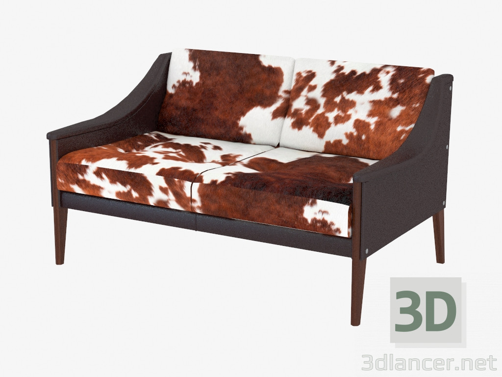 3D Modell Sofa mit Polsterung - Vorschau