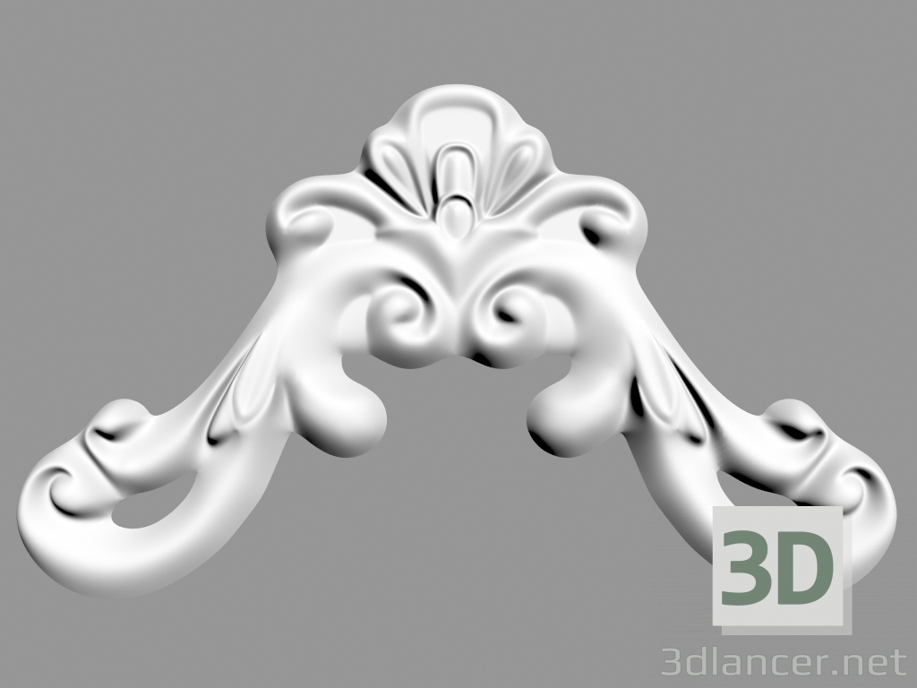 3D Modell Wanddekoration (F34) - Vorschau