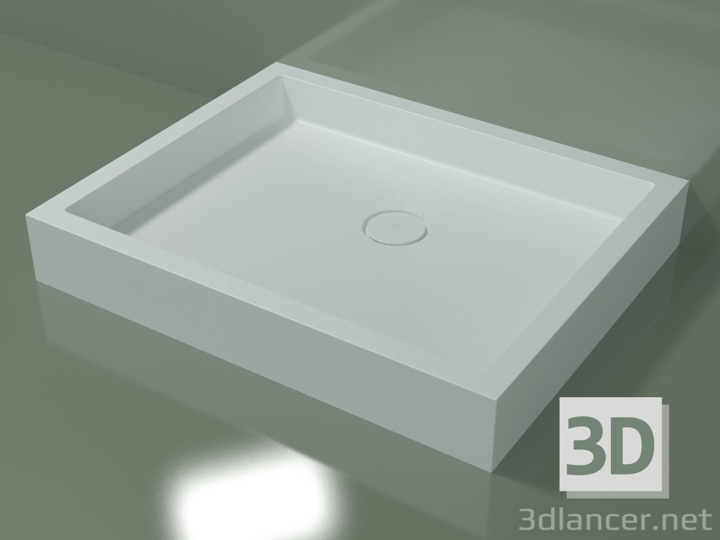 3D modeli Duş teknesi Alto (30UA0128, Glacier White C01, 100x80 cm) - önizleme