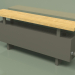 3d модель Конвектор - Aura Bench (240х1000х146, RAL 7013) – превью