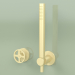 modello 3D Set di miscelatori idroprogressivi per vasca e doccia con doccetta (20 58, OC) - anteprima