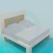 3d model Bed double - preview