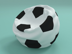 Bir futbol topu şeklinde puf
