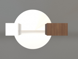 Дзеркало ZL 07 (750х500, wood brown light, white)