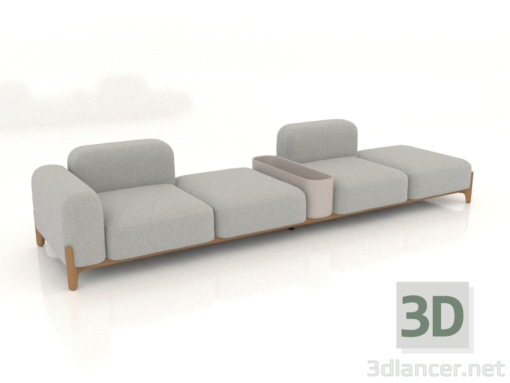 3D Modell Modulares Sofa (Komposition 19) - Vorschau