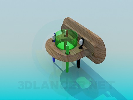 modelo 3D Soporte cepillo de dientes de madera - escuchar modelo 3D Soporte cepillo de dientes de madera - escuchar