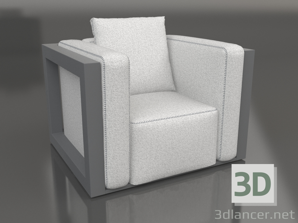 3d model Armchair (Anthracite) - preview