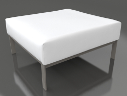Sofa module, pouf (Quartz gray)