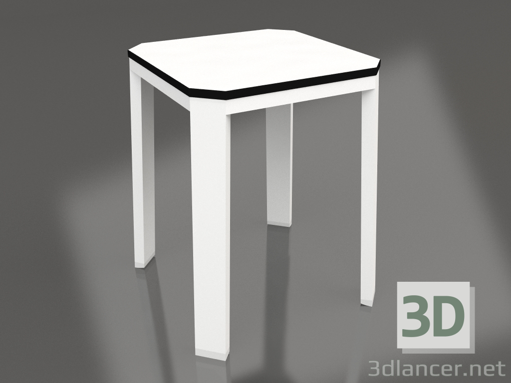 3d model Low stool (White) - preview
