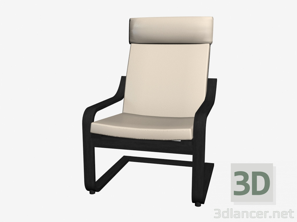 3D modeli Poang koltuk 3 - önizleme