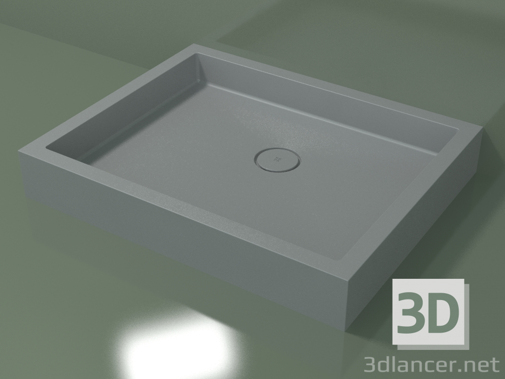 3D modeli Duş teknesi Alto (30UA0128, Gümüş Gri C35, 100x80 cm) - önizleme