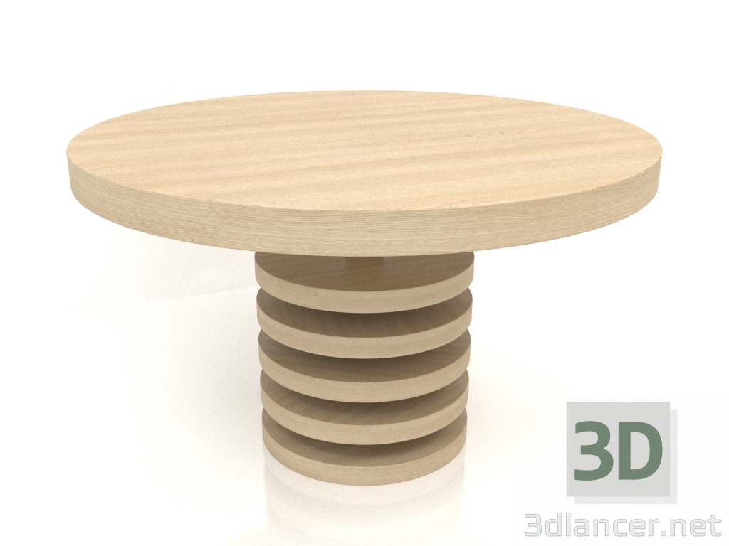 3d model Dining table DT 03 (D=1288x765, wood white) - preview