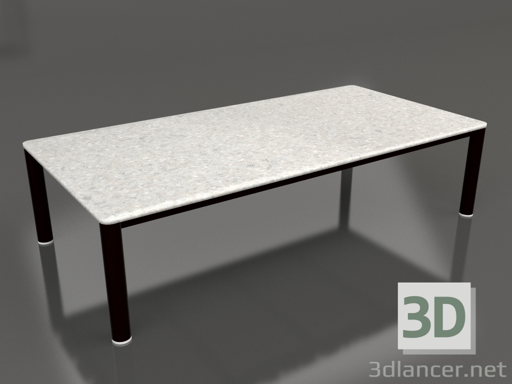 modello 3D Tavolino 70×140 (Nero, DEKTON Sirocco) - anteprima