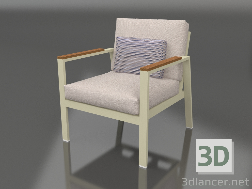 3d model Armchair XS (Gold) - preview