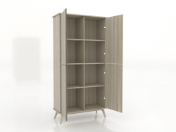 Gabinete 5 1000x450x2000 mm (aberto, carvalho iluminado)