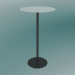 modèle 3D Table BON (9380-71 (⌀ 60cm), H 109cm, HPL blanc, fonte noire) - preview