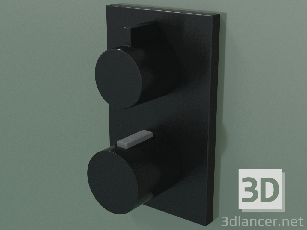 3d model Built-in thermostat for shower and bath, with two outlet points (36 426 670-330010) - preview