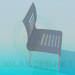 3d model Chair with bars on the back - preview