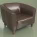 3d model Oxford armchair (Brown leather) - preview