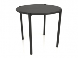 डाइनिंग टेबल DT 08 (गोल सिरे) (D=820x754, लकड़ी काला)