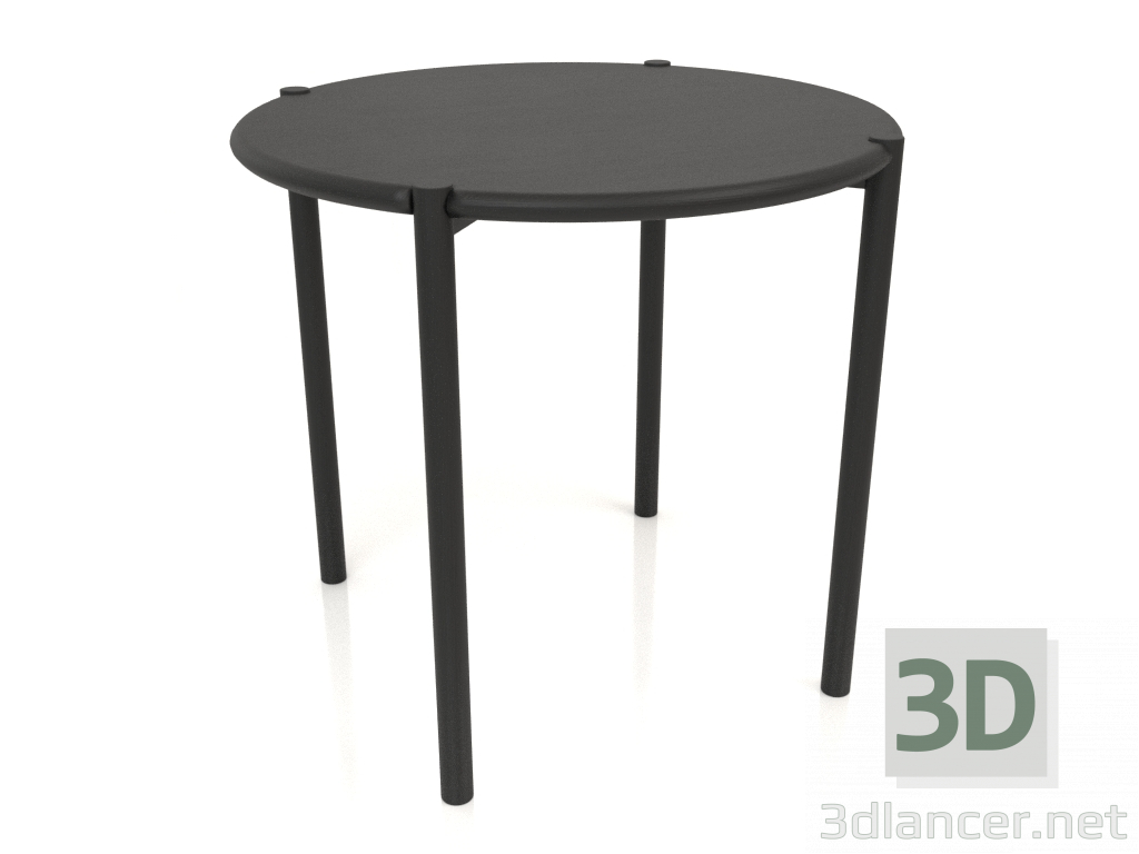 3D modeli Yemek masası DT 08 (yuvarlak uçlu) (D=820x754, ahşap siyah) - önizleme