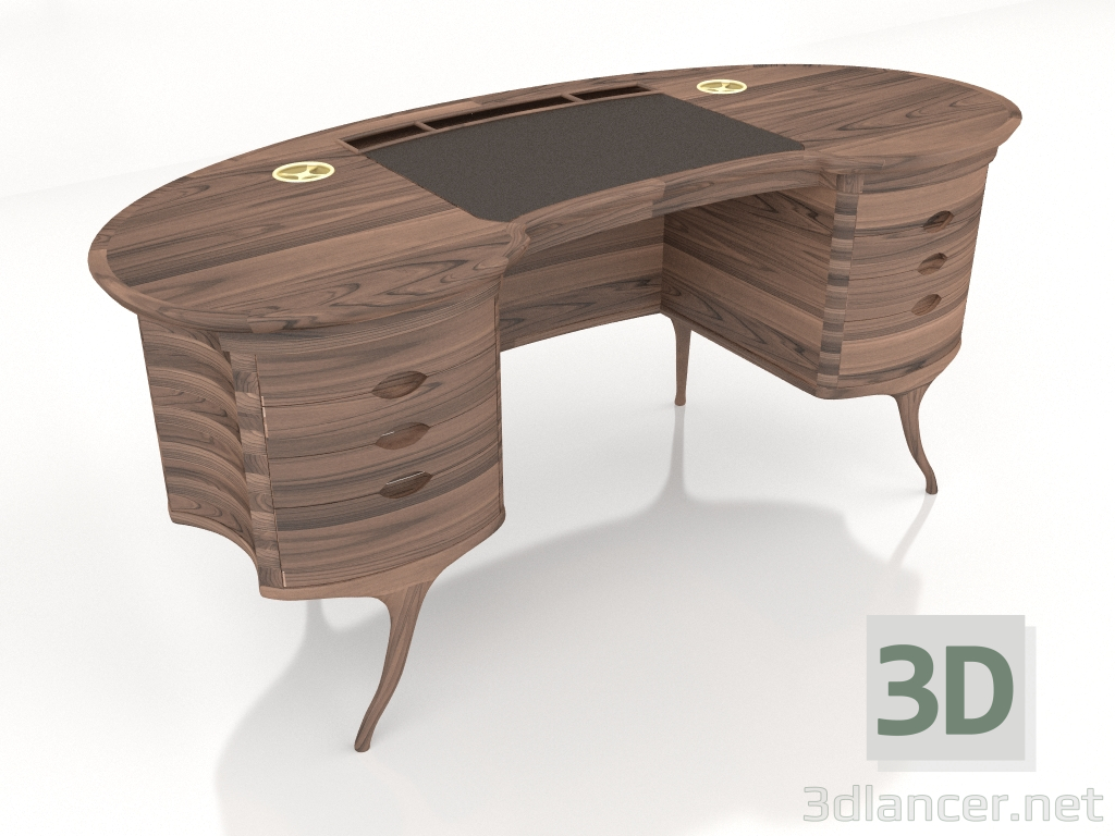 3d model Work table Bean - preview