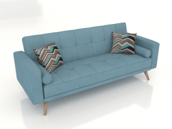 Sofa bed Scandinavia (azure)