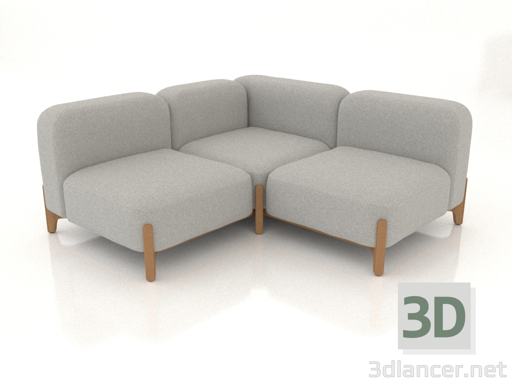 3D Modell Modulares Sofa (Komposition 21) - Vorschau
