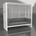 3d model Al Fresco sofa with aluminum frame (White) - preview