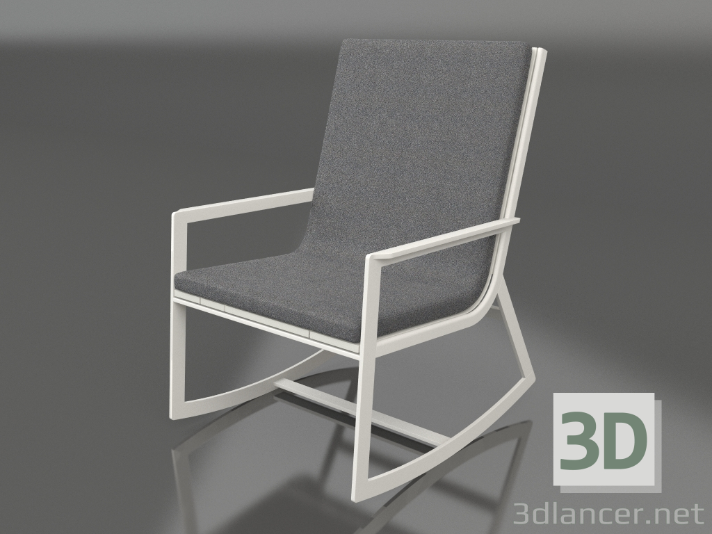 3D modeli Sallanan sandalye (Akik gri) - önizleme