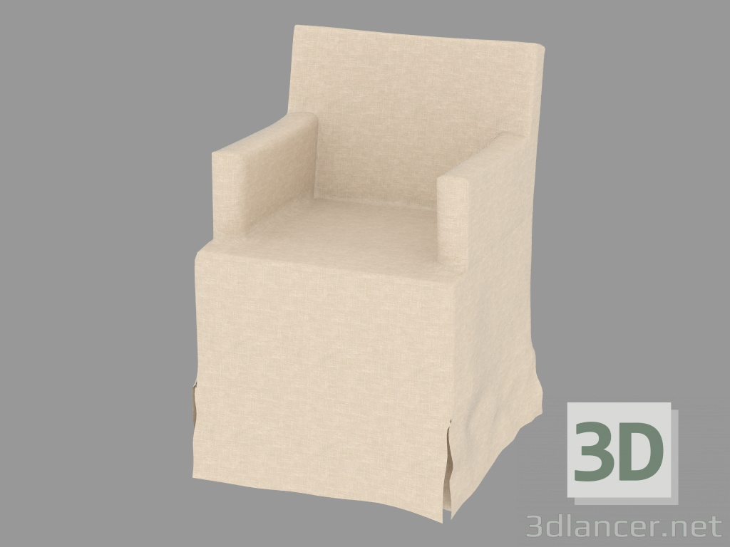 3d модель Крісло з підлокітниками – превью