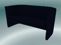 Mocassino doppio divano (SC25, H 75cm, 150x65cm, Velvet 9 Midnight)