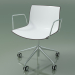 3d model Chair 0213 (5 wheels, with armrests, chrome, two-tone polypropylene) - preview