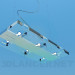 3d model Hanging flat luminaire - preview