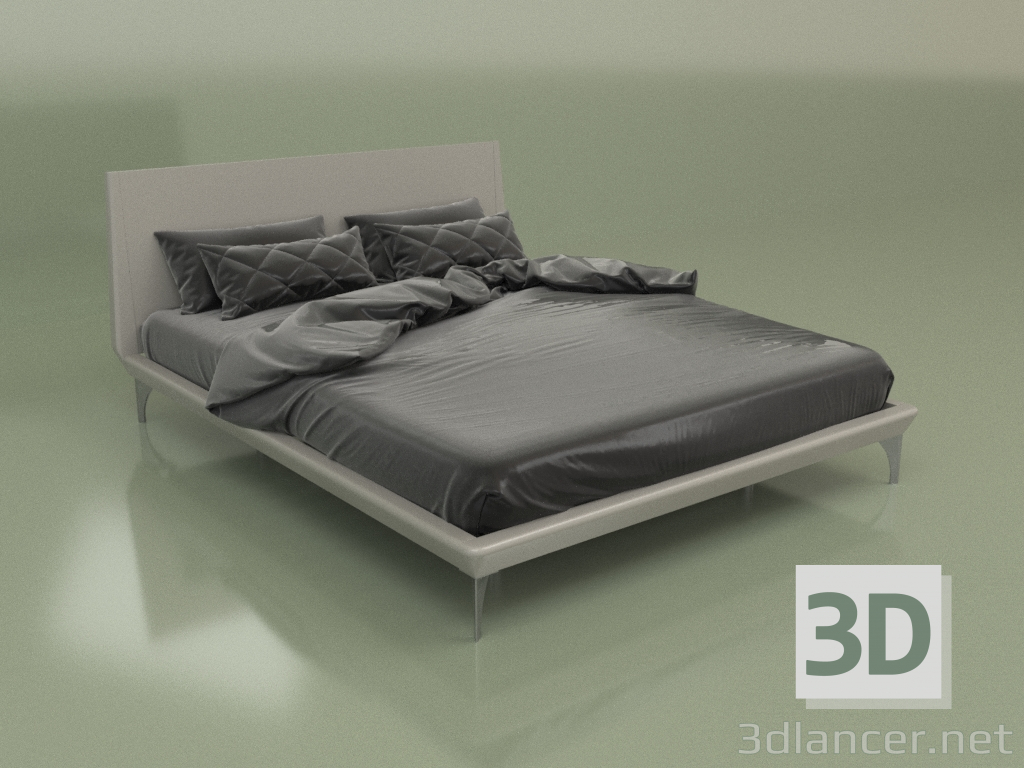 3d модель Кровать двуспальная GL 2016 (Сизый) – превью