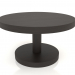 modello 3D Tavolino JT 022 (P=700x400, legno marrone scuro) - anteprima
