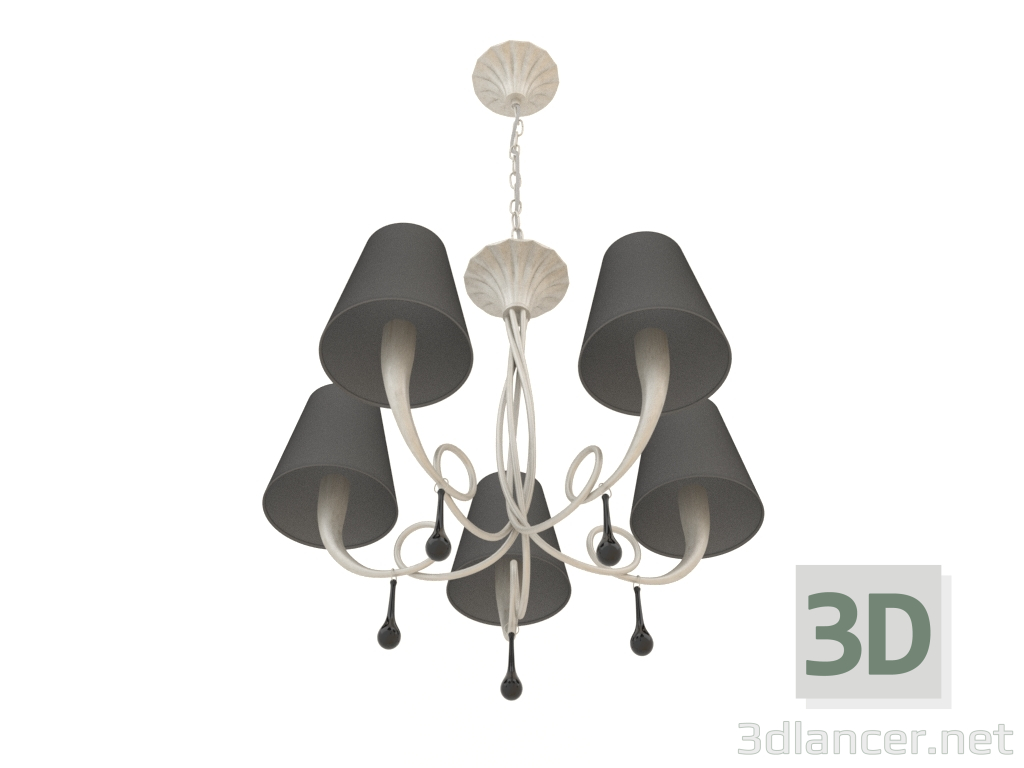 3d model Pendant chandelier (6208) - preview