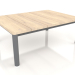 3d model Coffee table 70×94 (Anthracite, Iroko wood) - preview