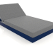 3D modeli Sırtlı Yatak 100 (Gece Mavisi) - önizleme