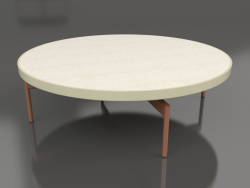 Round coffee table Ø120 (Gold, DEKTON Danae)