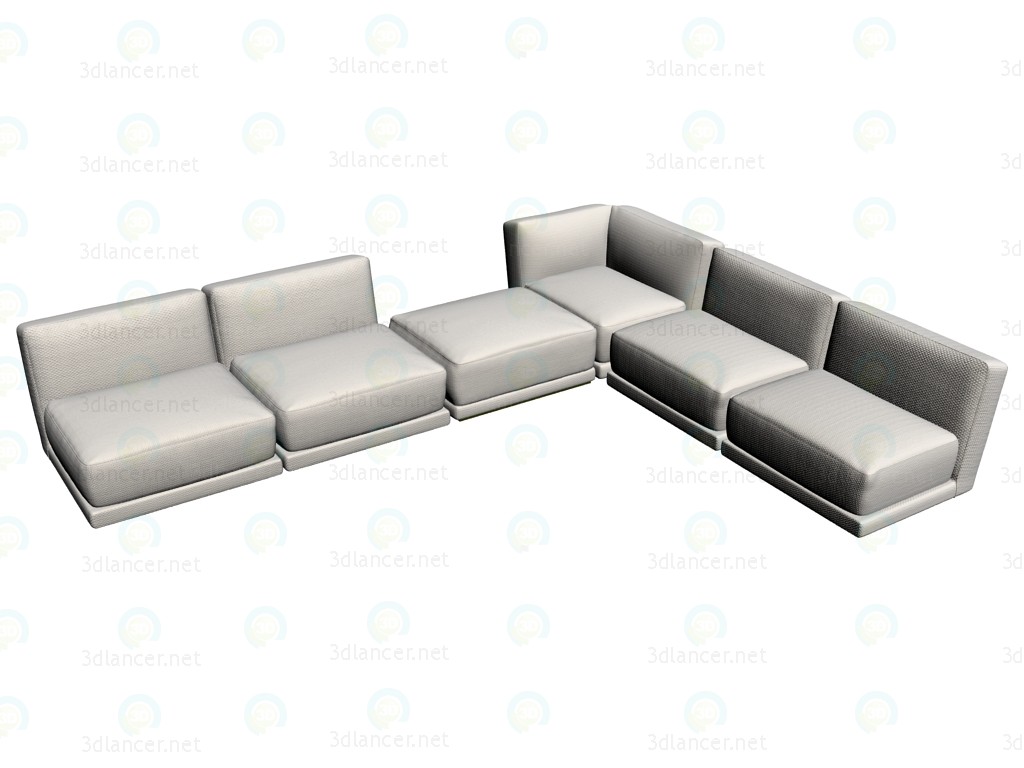 3D Modell Modulares Sofa - Vorschau