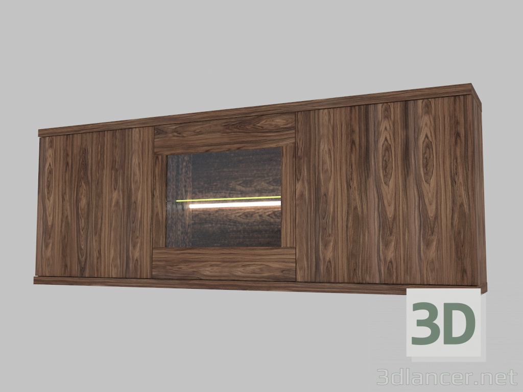 3d model Two-section hanging wardrobe (6160-18) - preview