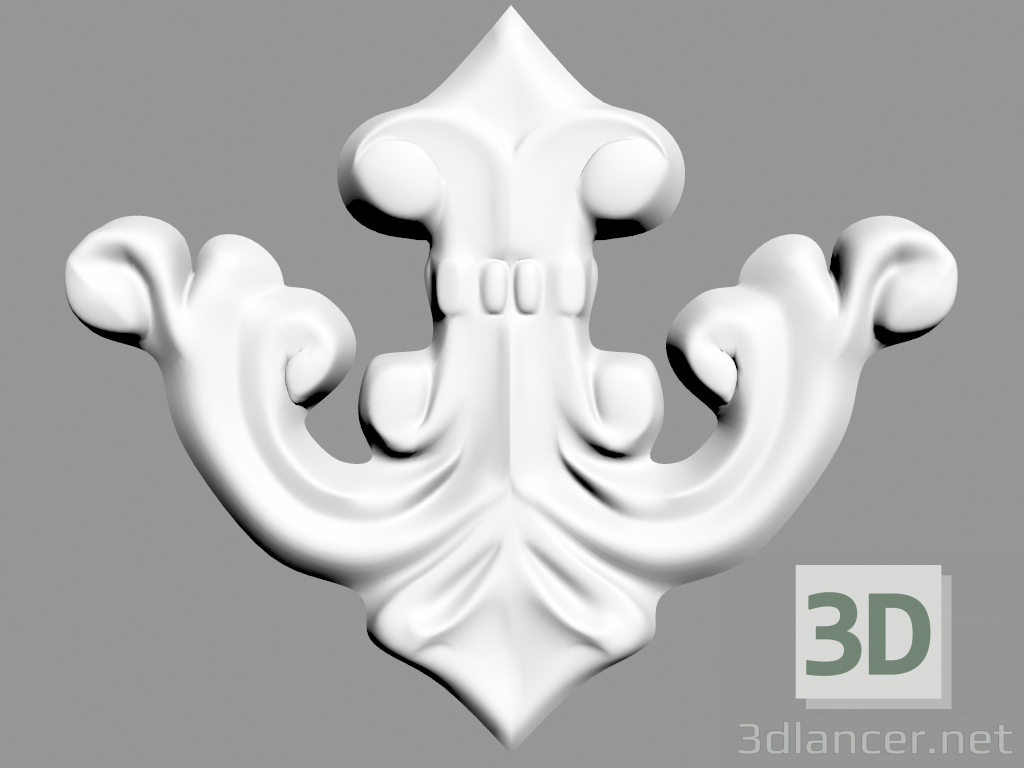 3D Modell Wanddekoration (F37) - Vorschau