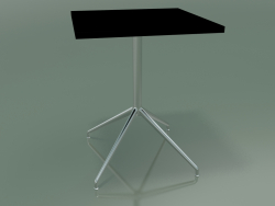Стол квадратный 5706, 5723 (H 74 - 59x59 cm, разложенный, Black, LU1)