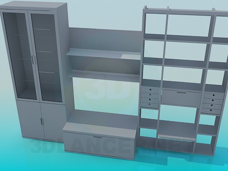 modelo 3D unidad de pared - escuchar modelo 3D unidad de pared - escuchar